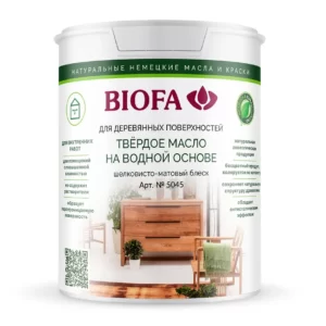 5045 BIOFA Твердое масло на водной основе для дерева шелковисто-матовое