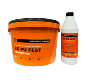 2K PU FEST 2K PU FEST - двухкомпонентный полиуретановый паркетный клей.